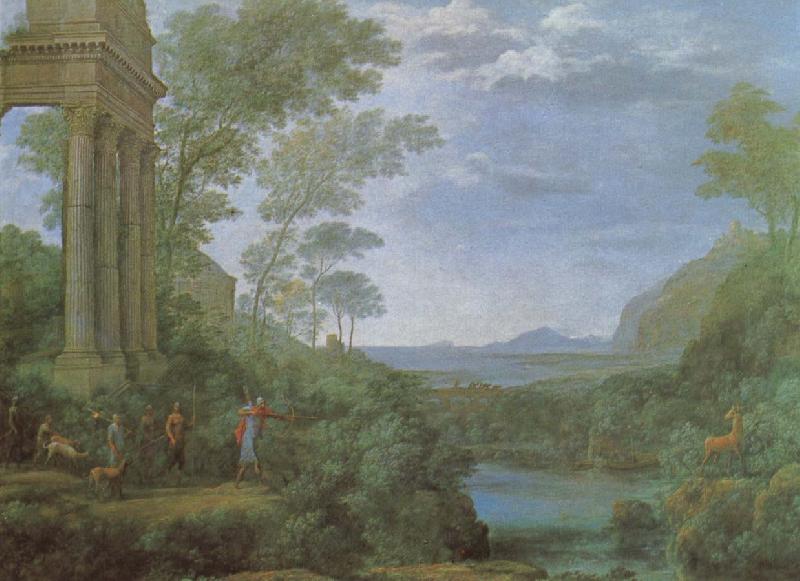 Claude Lorrain Ascanius shooting the stag of sylvia oil painting image